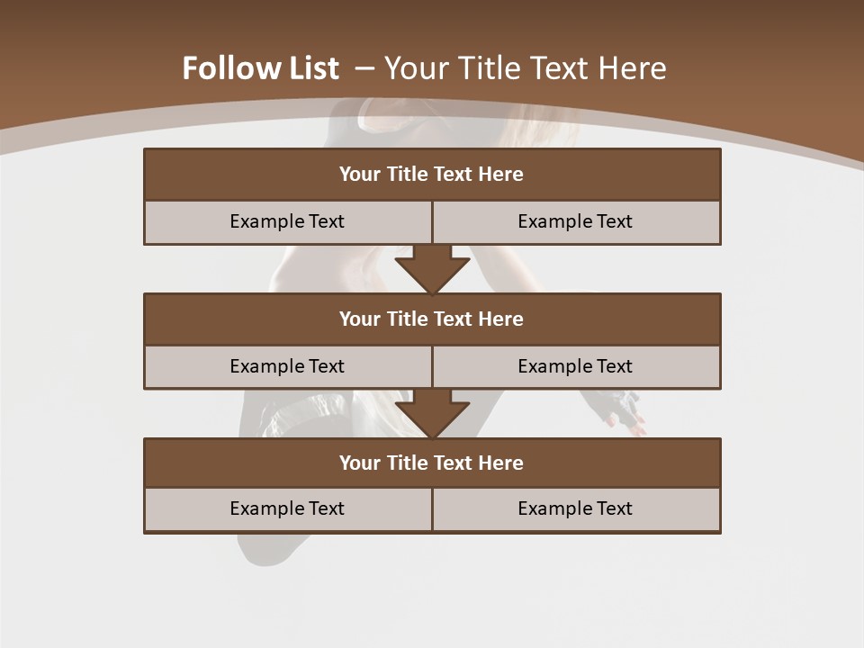 Jump Sporty Sensuality PowerPoint Template