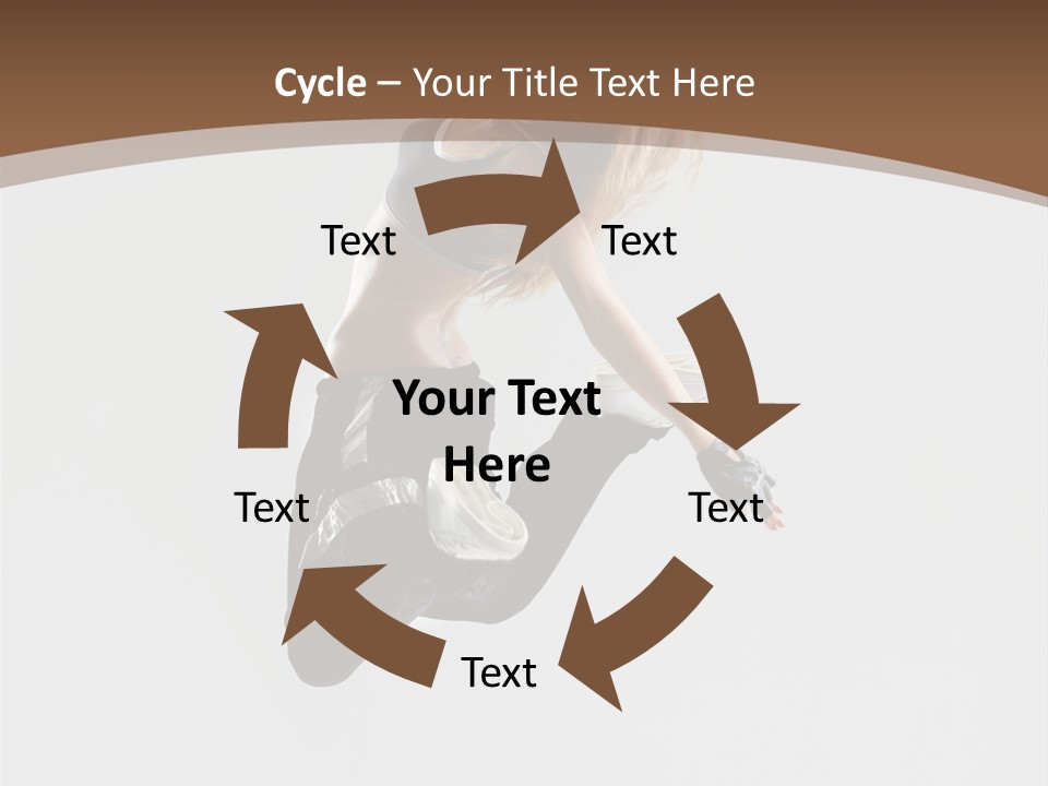 Jump Sporty Sensuality PowerPoint Template