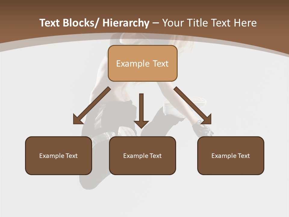 Jump Sporty Sensuality PowerPoint Template