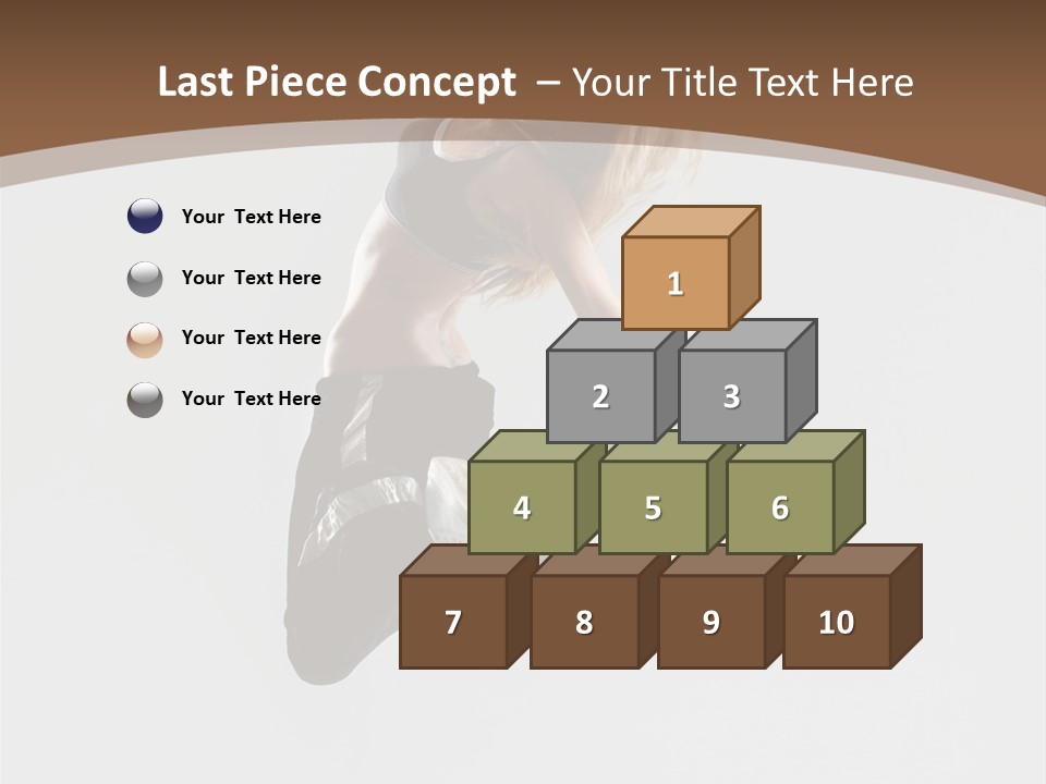 Jump Sporty Sensuality PowerPoint Template