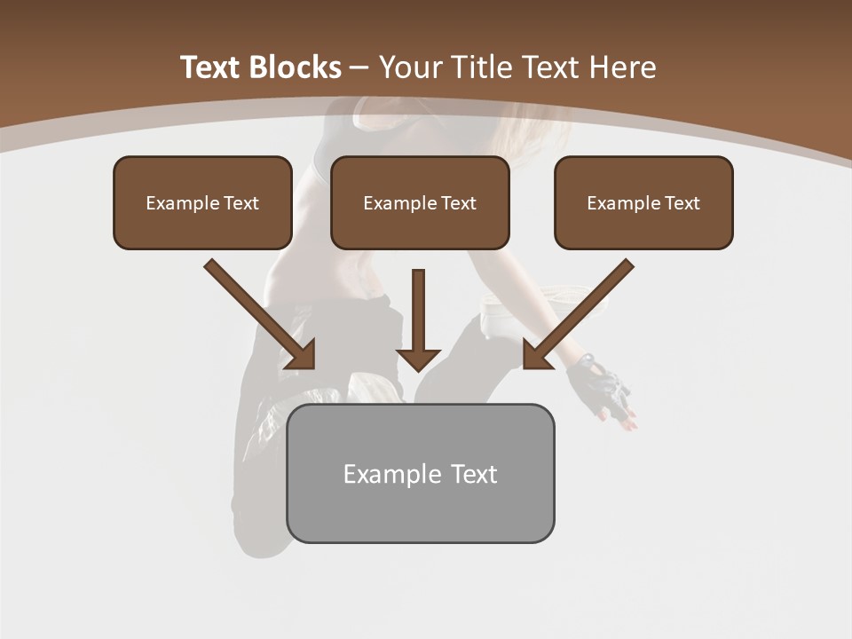 Jump Sporty Sensuality PowerPoint Template