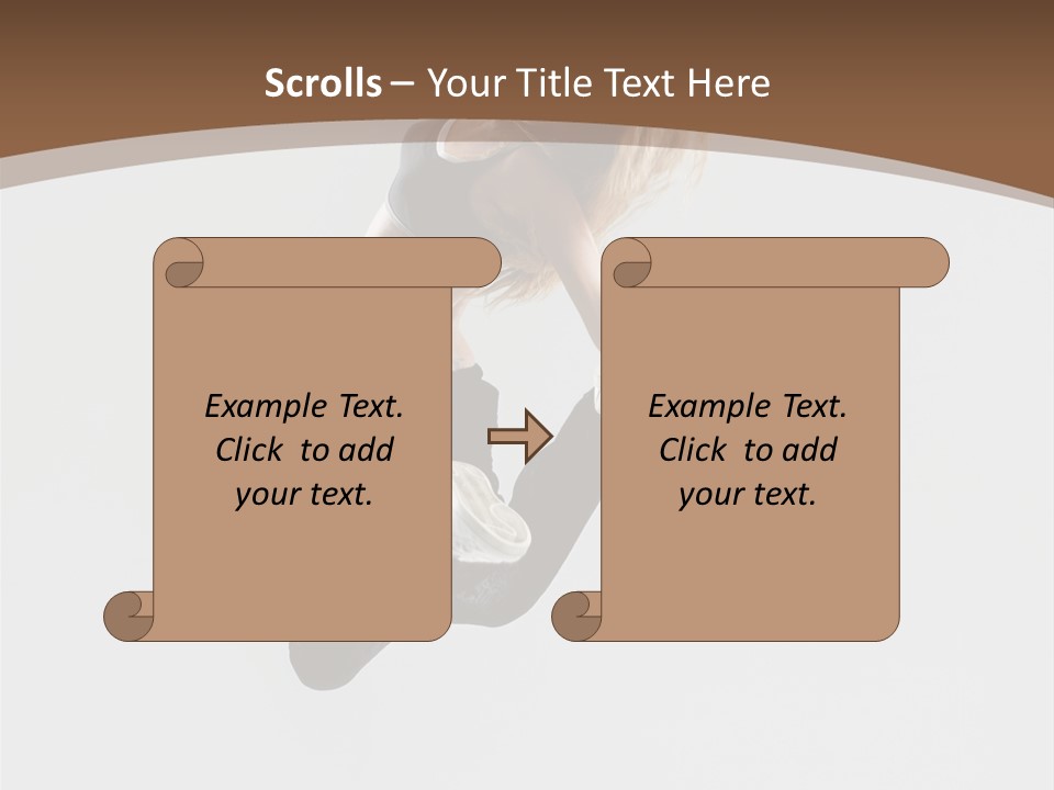 Jump Sporty Sensuality PowerPoint Template