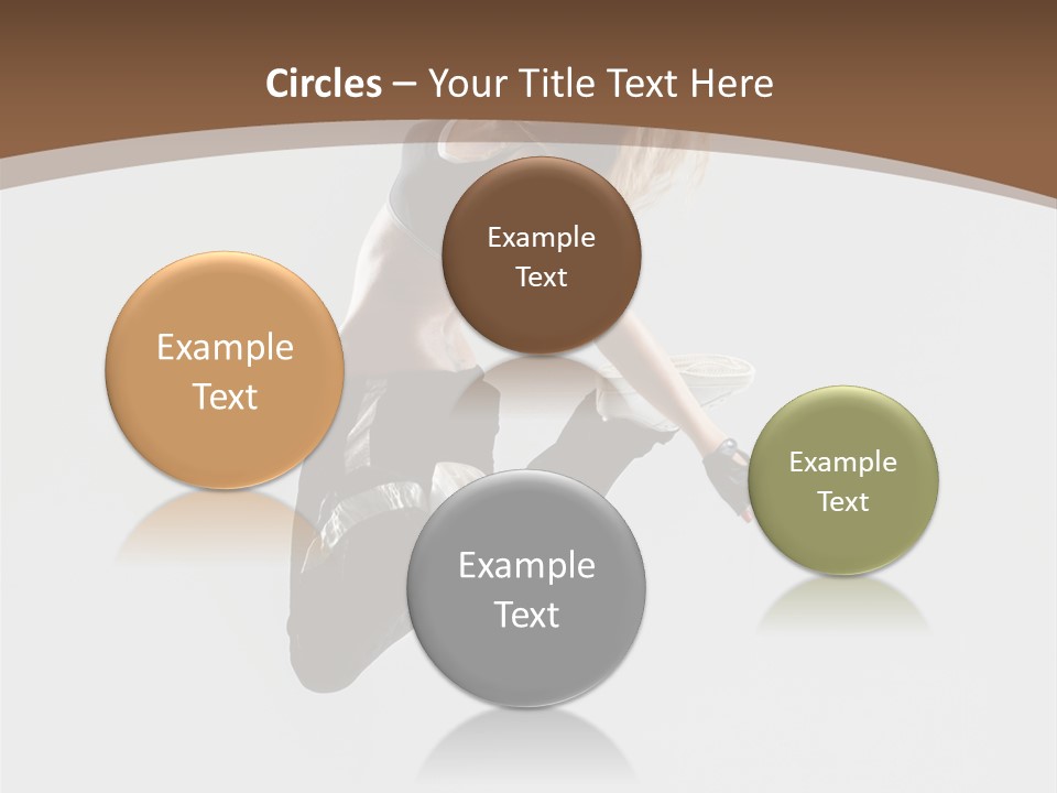 Jump Sporty Sensuality PowerPoint Template