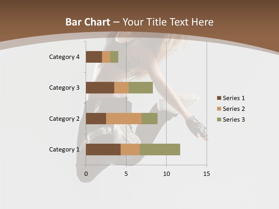 Jump Sporty Sensuality PowerPoint Template