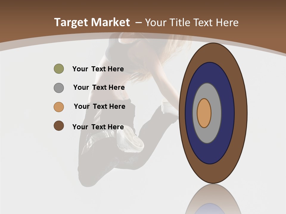 Jump Sporty Sensuality PowerPoint Template