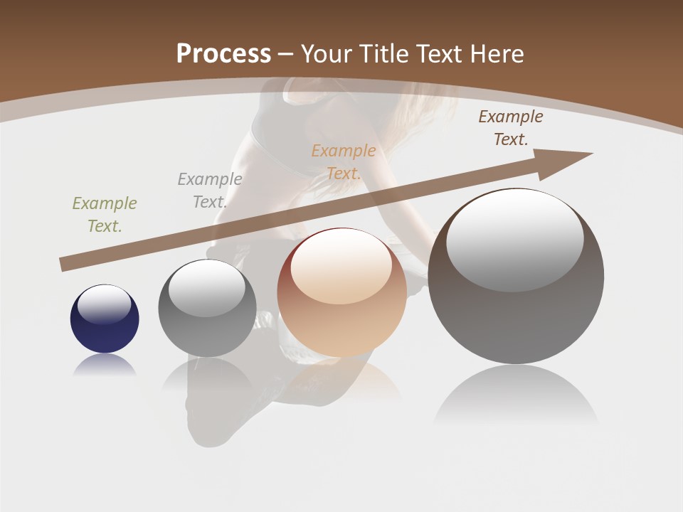 Jump Sporty Sensuality PowerPoint Template