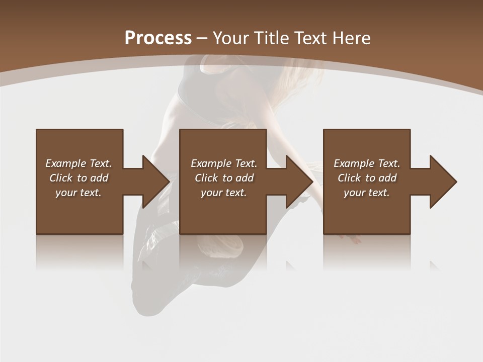 Jump Sporty Sensuality PowerPoint Template