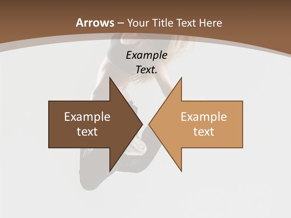 Jump Sporty Sensuality PowerPoint Template