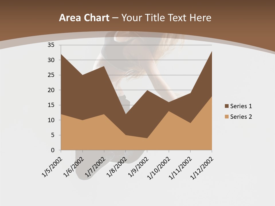 Jump Sporty Sensuality PowerPoint Template