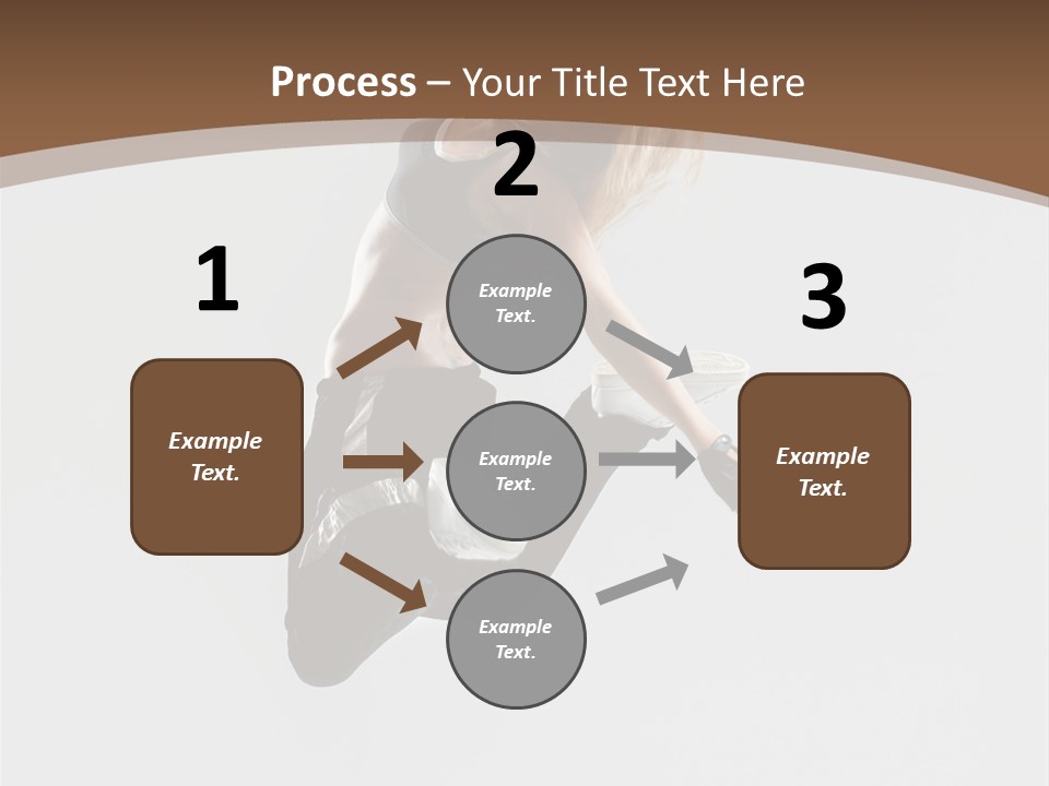 Jump Sporty Sensuality PowerPoint Template