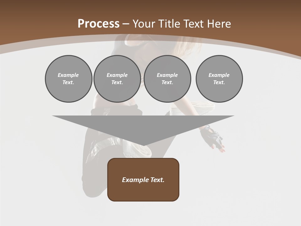 Jump Sporty Sensuality PowerPoint Template