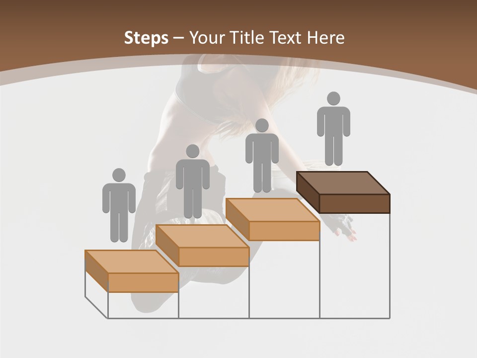 Jump Sporty Sensuality PowerPoint Template