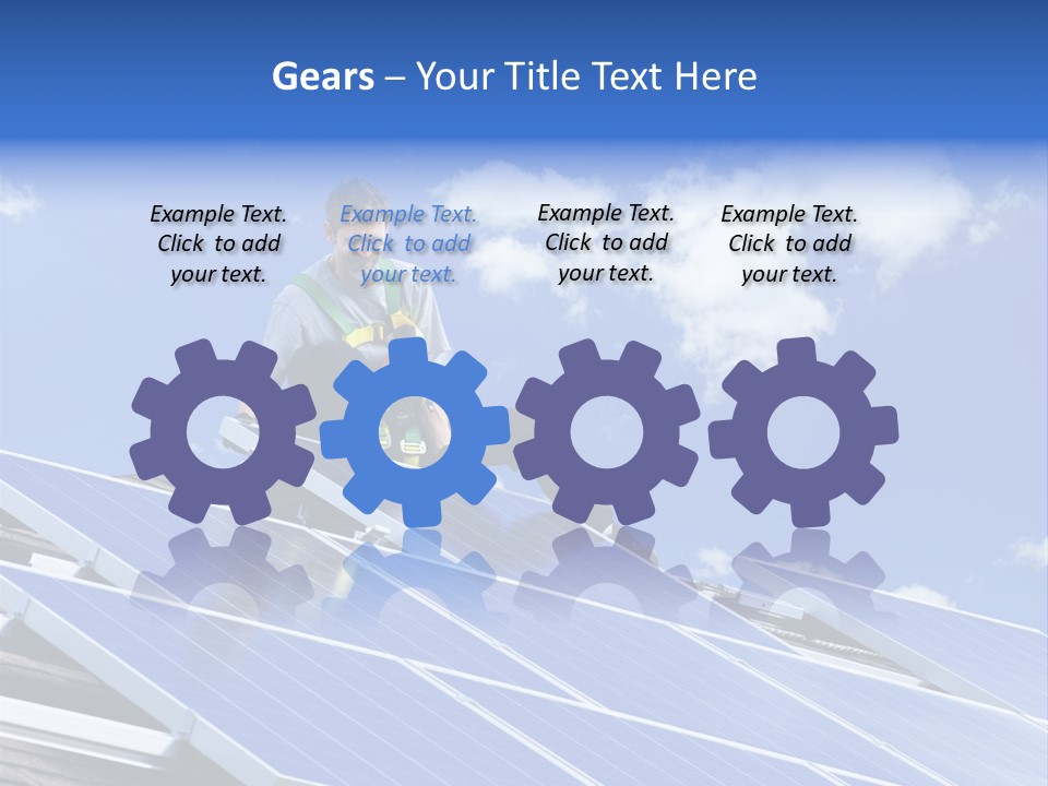 Green Alternative Photovoltaic PowerPoint Template