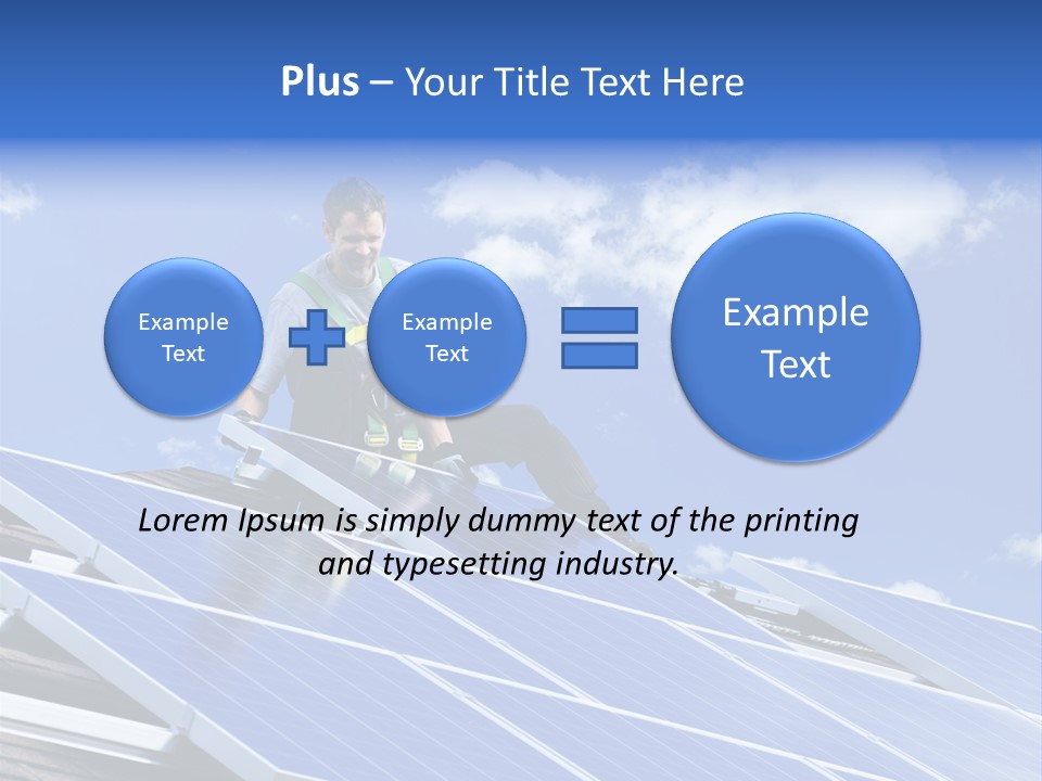 Green Alternative Photovoltaic PowerPoint Template