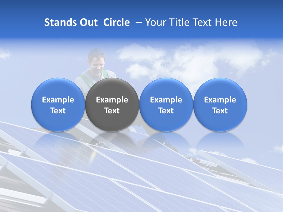 Green Alternative Photovoltaic PowerPoint Template