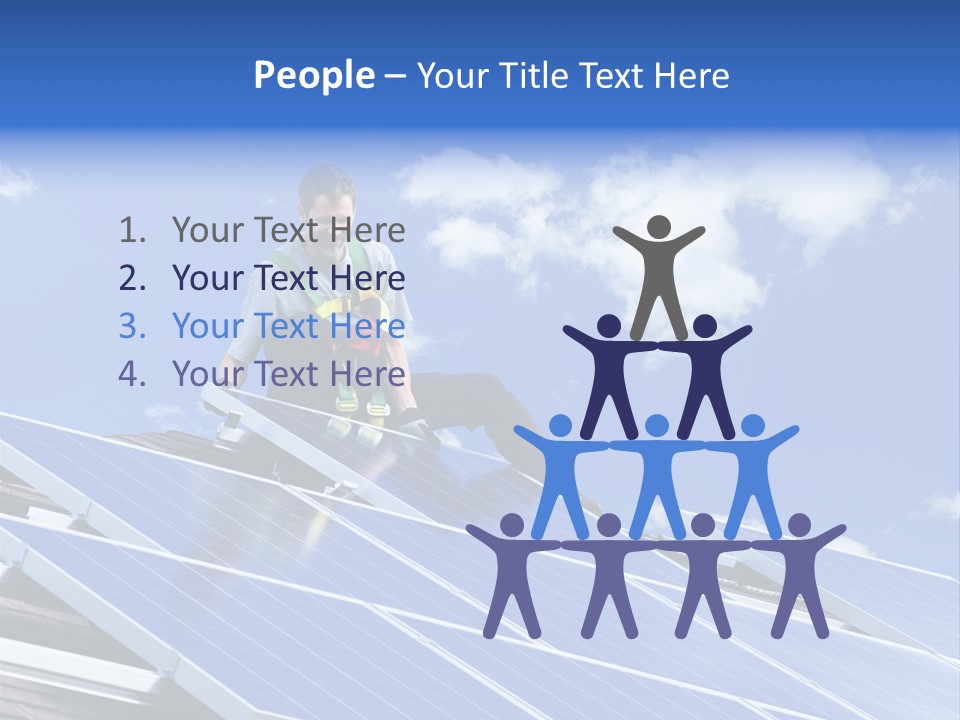 Green Alternative Photovoltaic PowerPoint Template