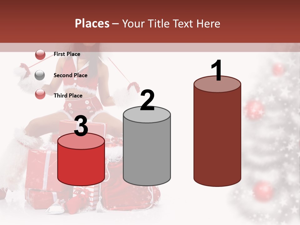 Holiday Lady Xmas PowerPoint Template