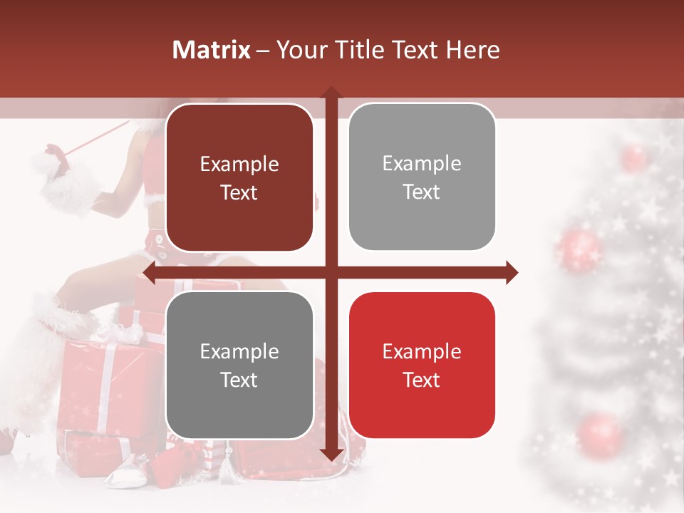 Holiday Lady Xmas PowerPoint Template