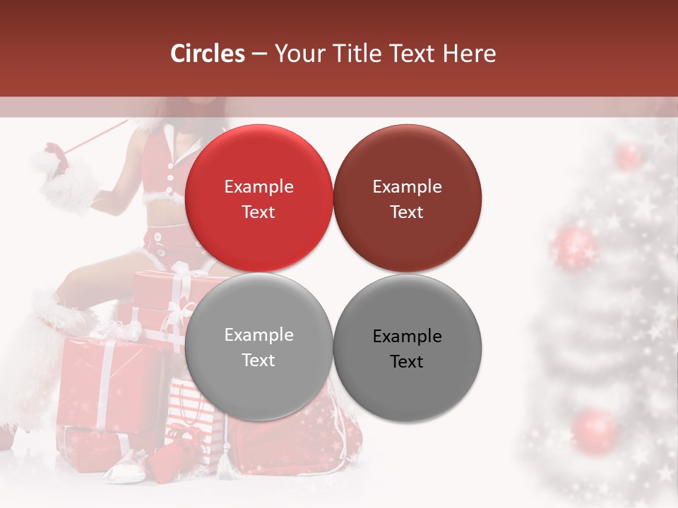 Holiday Lady Xmas PowerPoint Template