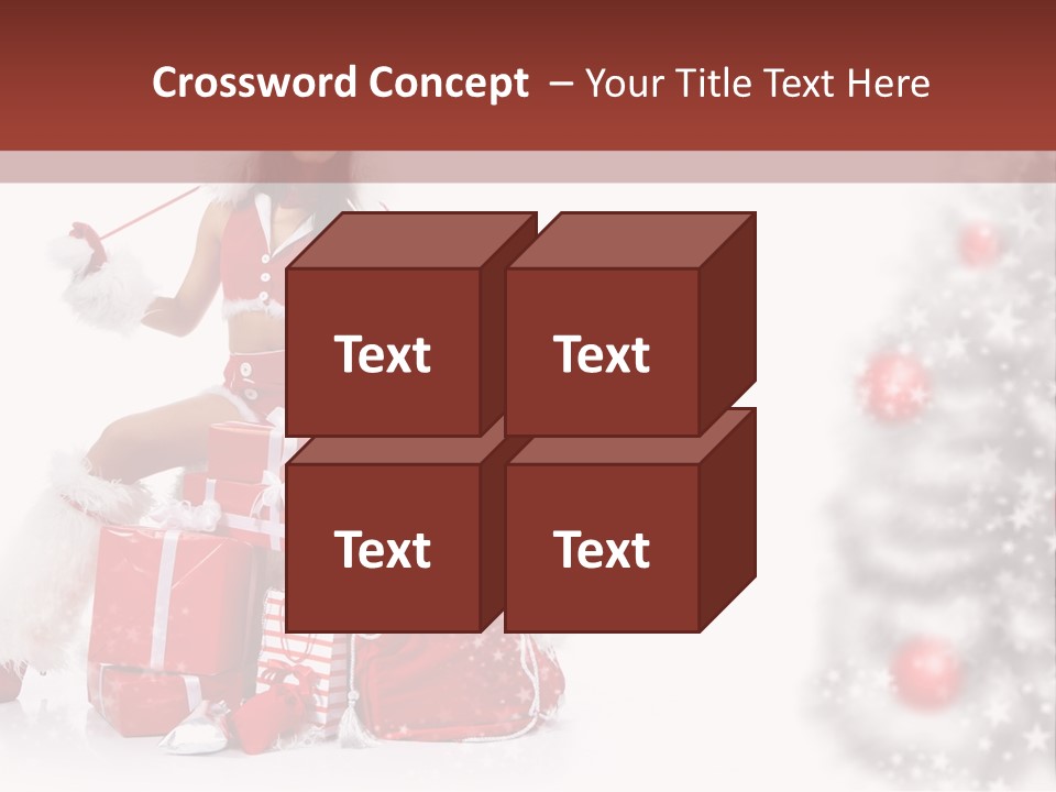 Holiday Lady Xmas PowerPoint Template