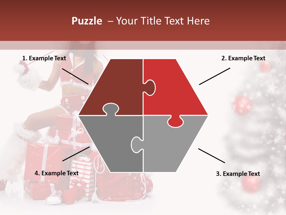 Holiday Lady Xmas PowerPoint Template