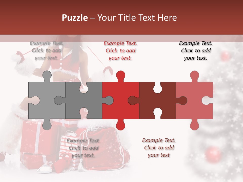 Holiday Lady Xmas PowerPoint Template