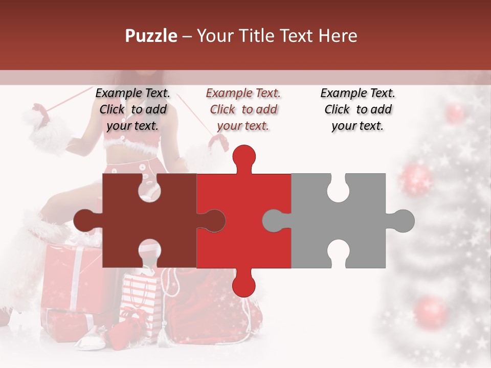 Holiday Lady Xmas PowerPoint Template