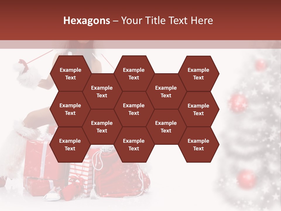 Holiday Lady Xmas PowerPoint Template