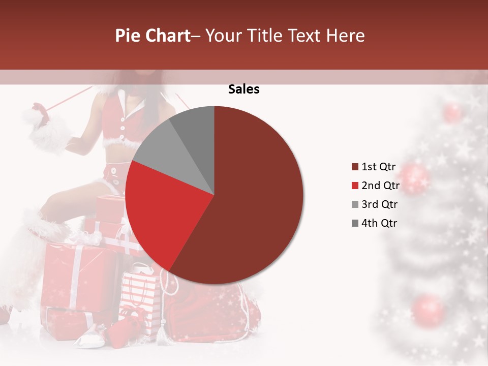 Holiday Lady Xmas PowerPoint Template