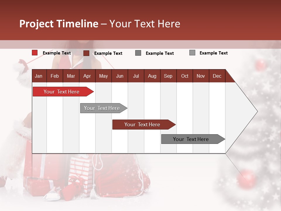 Holiday Lady Xmas PowerPoint Template