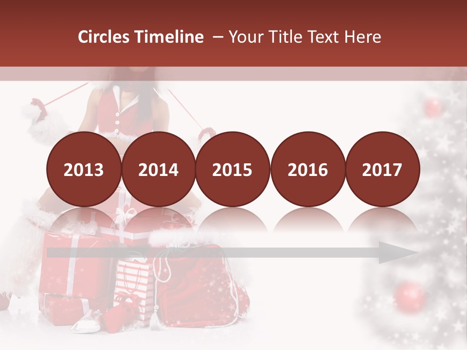 Holiday Lady Xmas PowerPoint Template