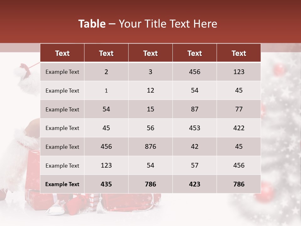 Holiday Lady Xmas PowerPoint Template