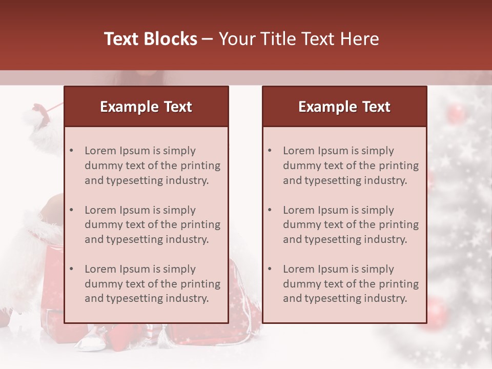 Holiday Lady Xmas PowerPoint Template