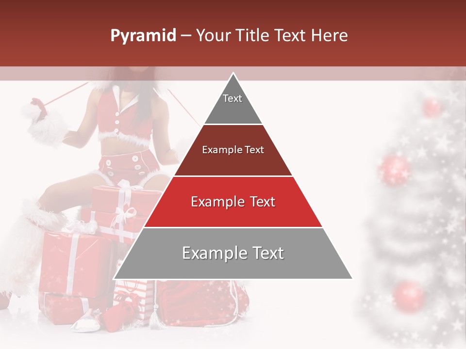 Holiday Lady Xmas PowerPoint Template