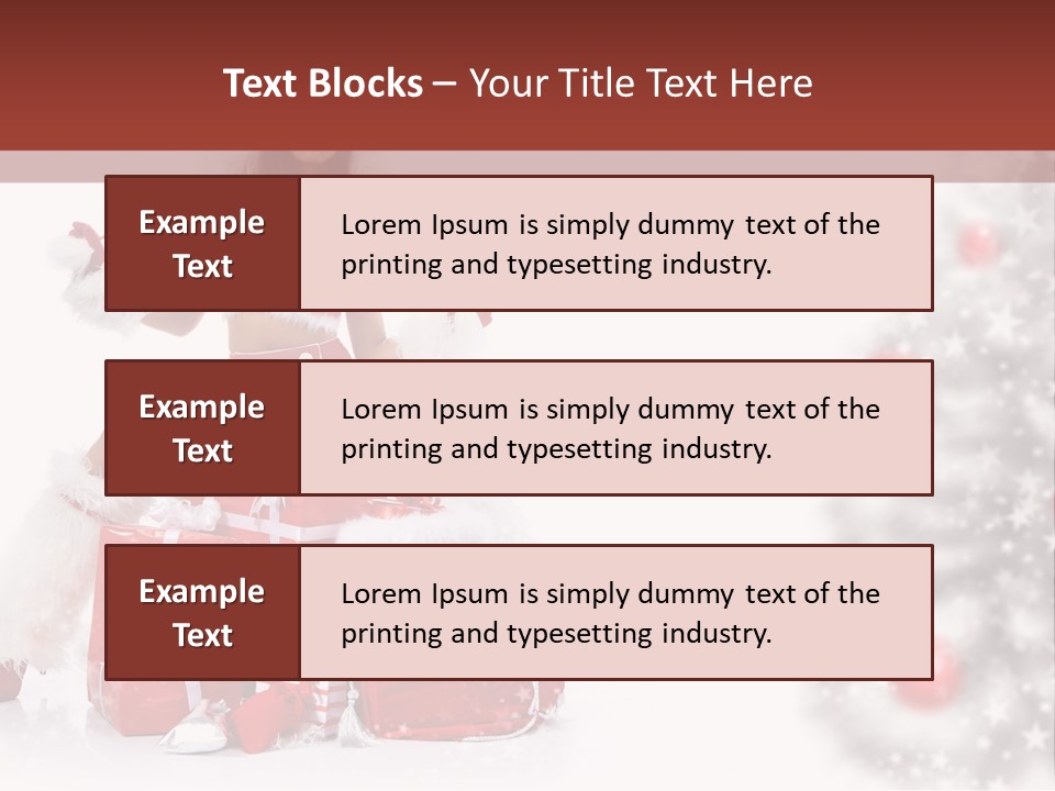 Holiday Lady Xmas PowerPoint Template