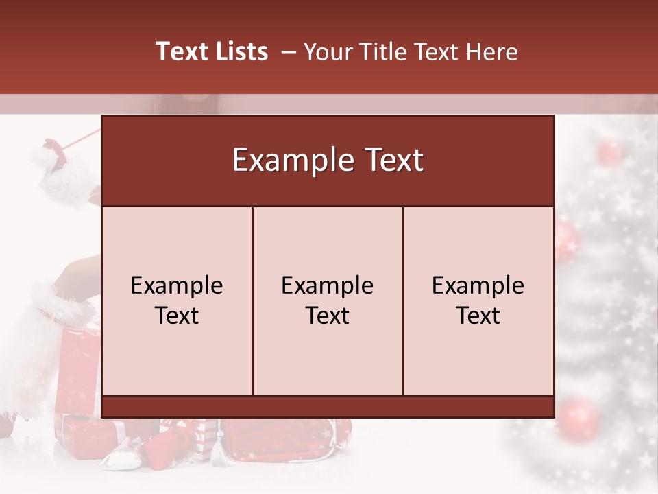 Holiday Lady Xmas PowerPoint Template