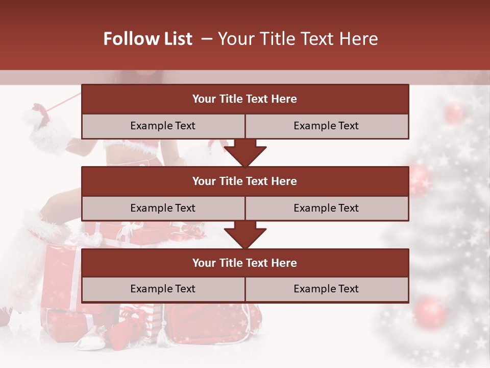 Holiday Lady Xmas PowerPoint Template