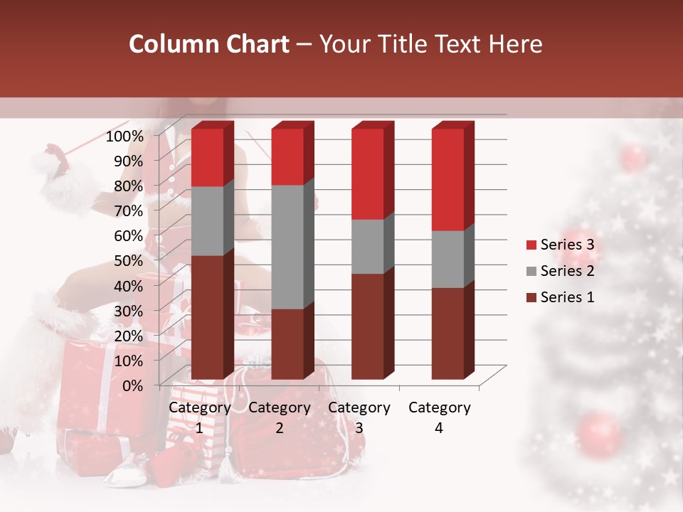 Holiday Lady Xmas PowerPoint Template