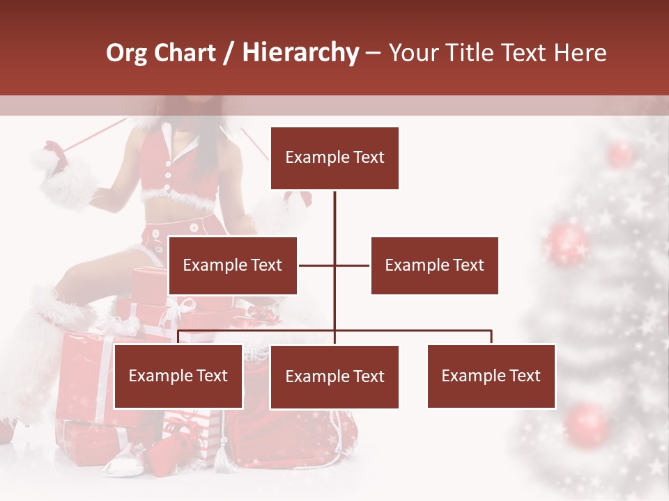 Holiday Lady Xmas PowerPoint Template