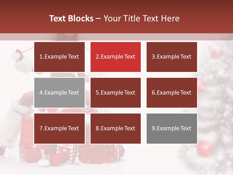 Holiday Lady Xmas PowerPoint Template