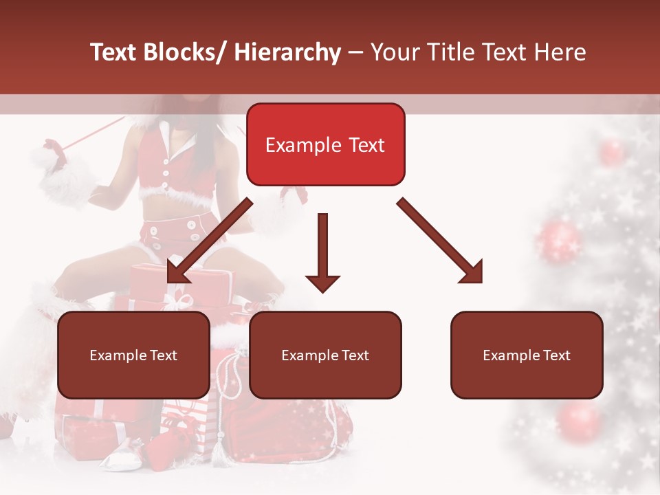 Holiday Lady Xmas PowerPoint Template