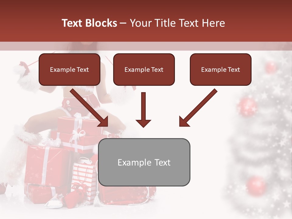 Holiday Lady Xmas PowerPoint Template