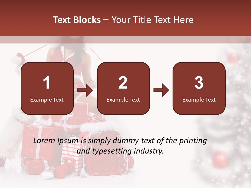 Holiday Lady Xmas PowerPoint Template