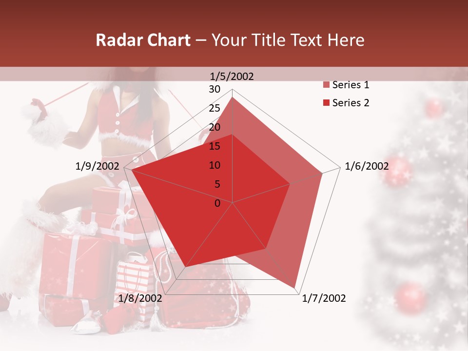 Holiday Lady Xmas PowerPoint Template