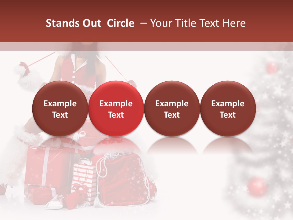 Holiday Lady Xmas PowerPoint Template