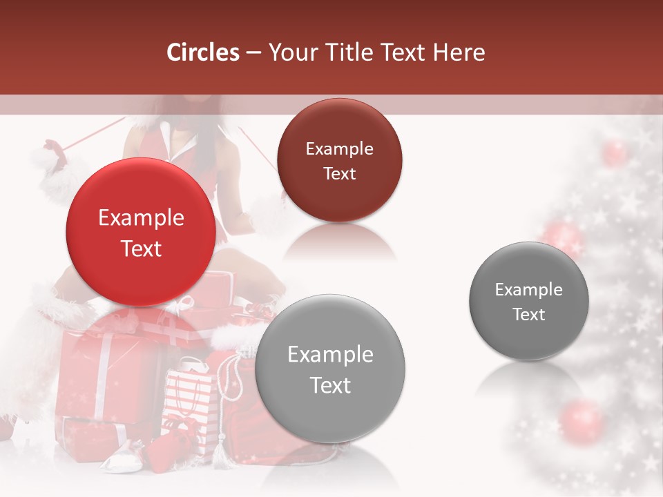 Holiday Lady Xmas PowerPoint Template