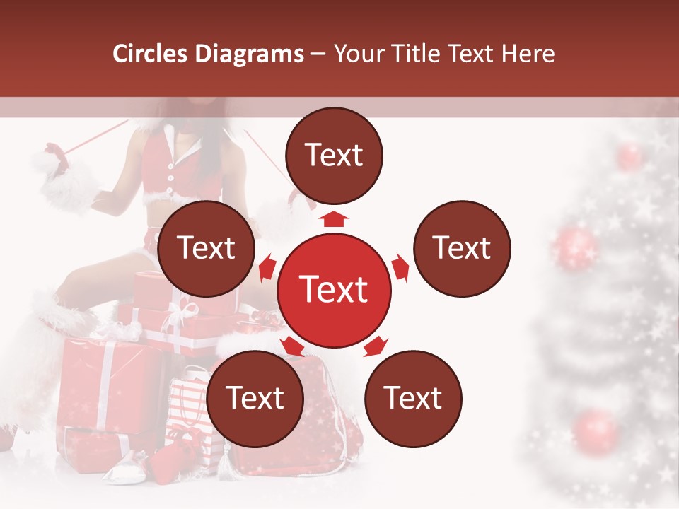 Holiday Lady Xmas PowerPoint Template