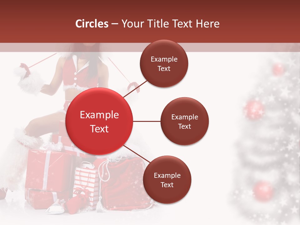 Holiday Lady Xmas PowerPoint Template