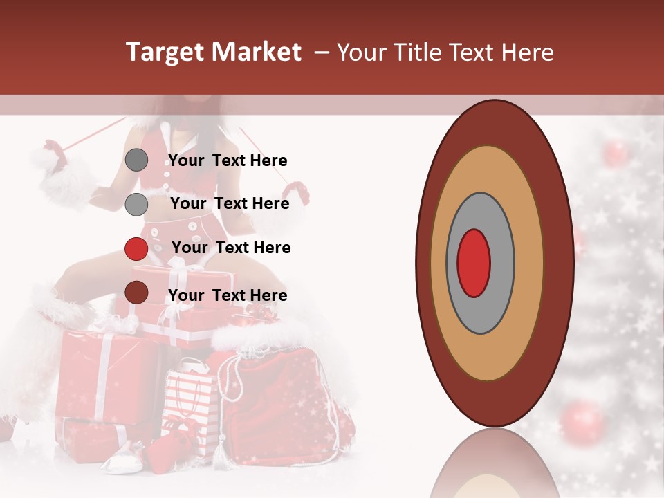 Holiday Lady Xmas PowerPoint Template