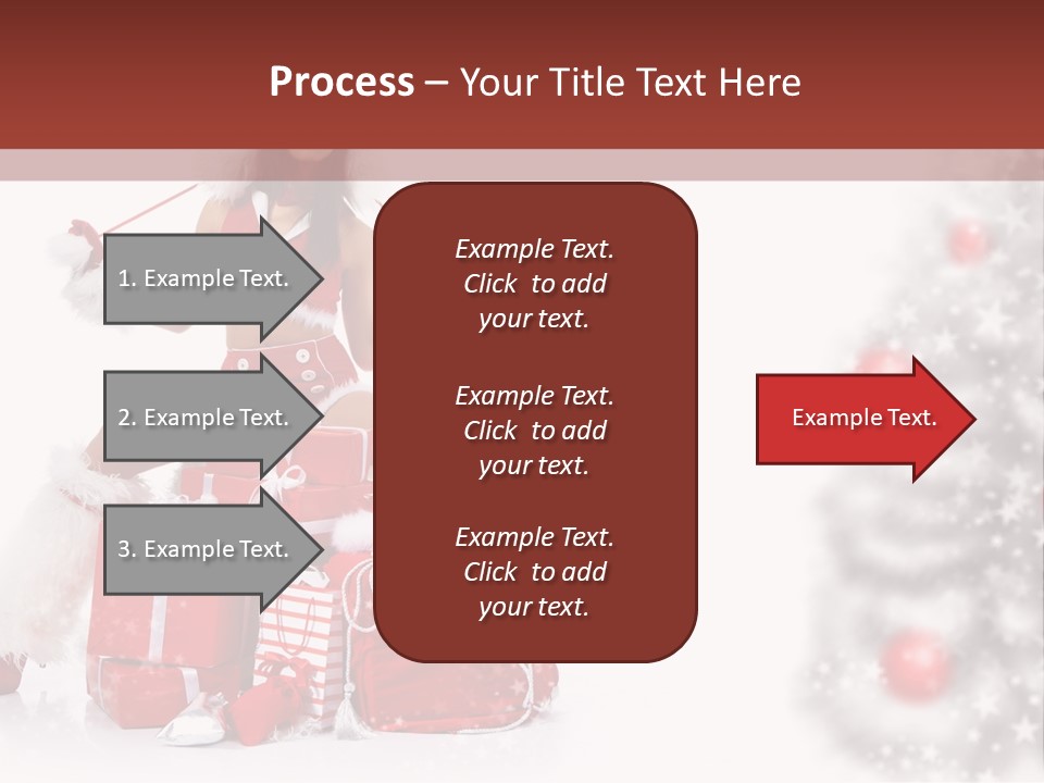 Holiday Lady Xmas PowerPoint Template